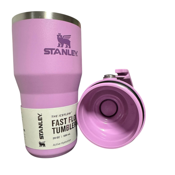 New Stanley Fast Flow 20 oz Tumbler Water Bottle "Ice Flow" - Picture 8 of 9